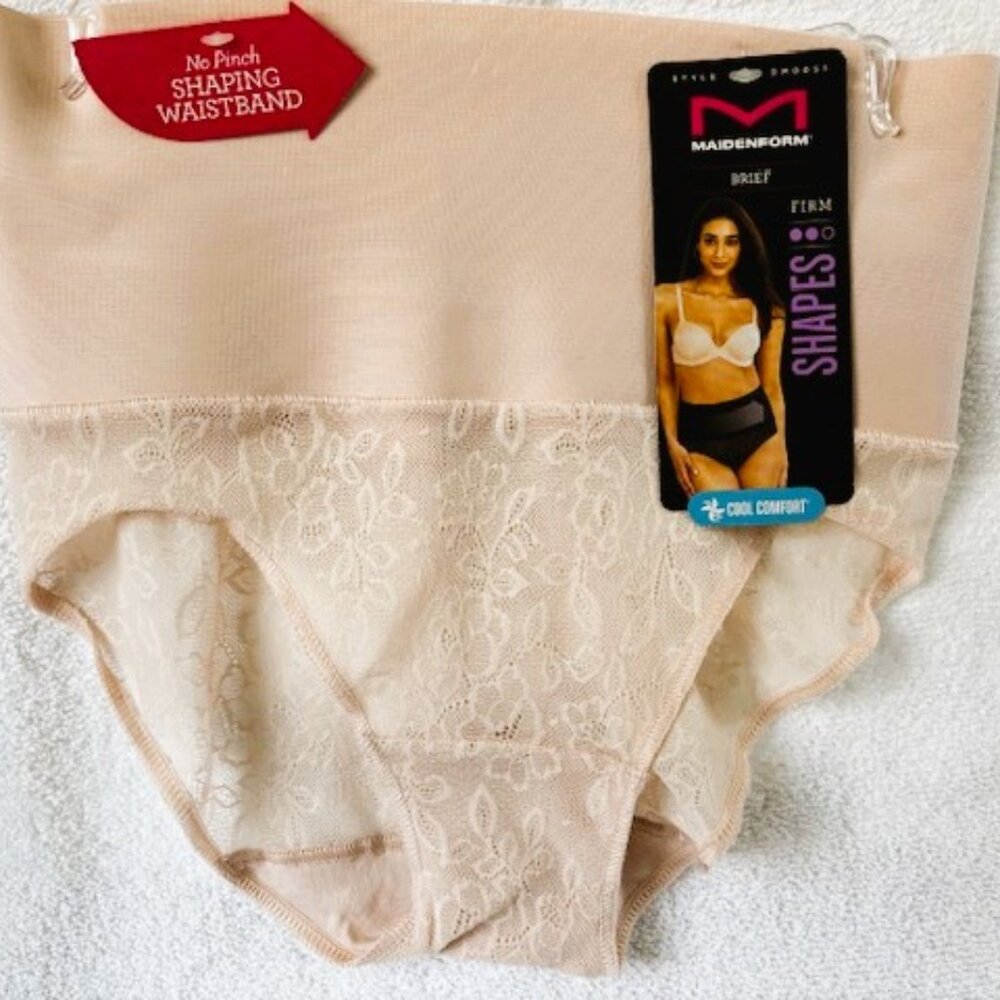 Maidenform Two pairs of Cool Comfort brief with shaping waistband NWT Size M